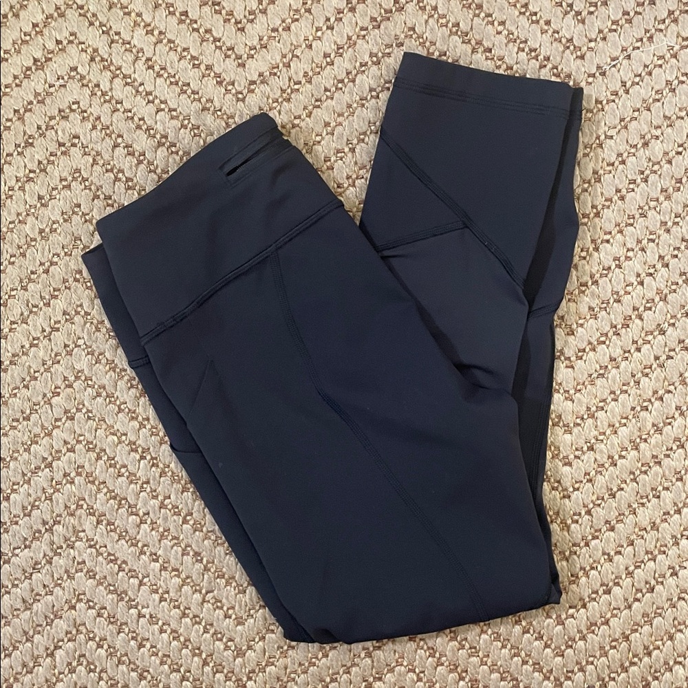 Lululemon Pace Rival Crop 22 - Yoga Leggings - Black - 4